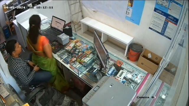 Desi Shop Manager Multiple Wife Sex Caught On CCTV