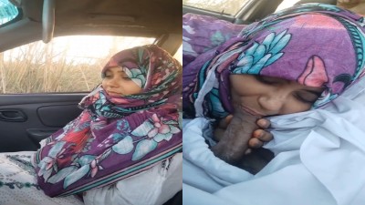 Muslim Girl Lovely – Blowjob On The Car Video